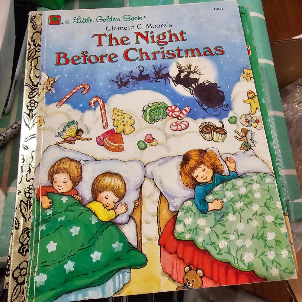 Vintage Christmas Little Golden Book The night before Christmas